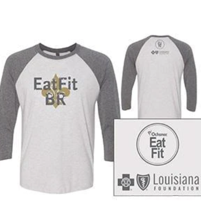 Eat Fit Baton Rouge 3/4 Sleeve Shirt